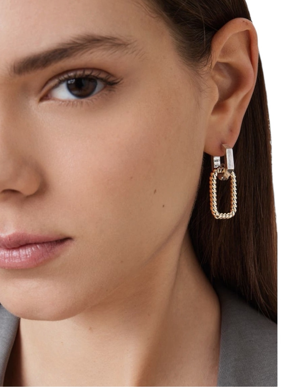ALL SAINTS NWT Hex Rope Drop Earrings - Picture 5 of 5